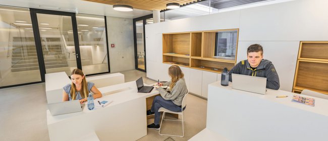 Self-Study Zone in der virtuellen Tour Self-Study Zone in der virtuellen Tour