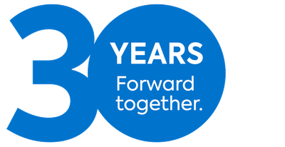 30 years. Forward together.