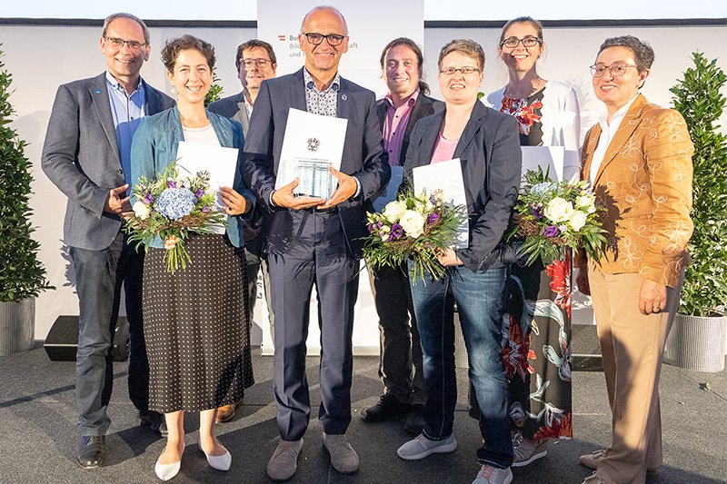 Team der FH St. Pölten bei der Preisverleihung