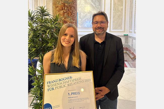 Marketing-Absolventin holt PRVA-Wissenschaftspreis