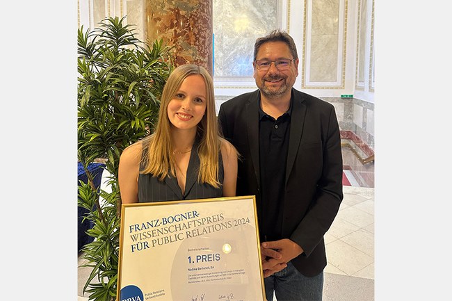 Marketing-Absolventin holt PRVA-Wissenschaftspreis