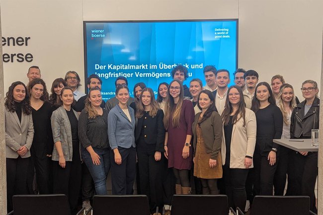 Der Master Digital Business Communications besuchte die Wiener Börse