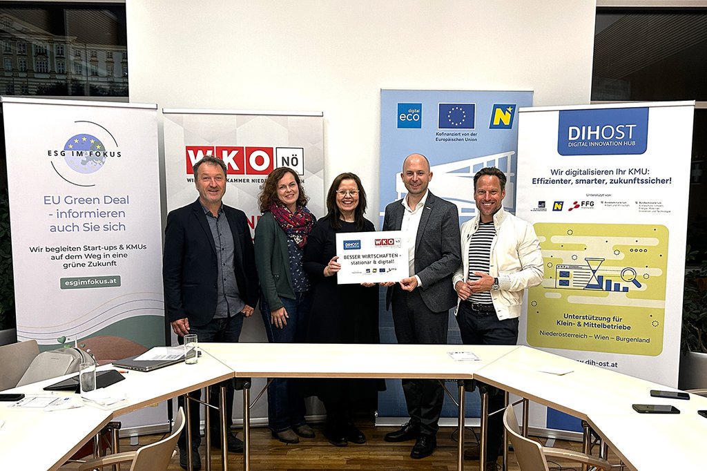 „Besser Wirtschaften – stationär & digital“: Die Workshop - Serie für KMU wird von DIHOST und ecoplus organisiert