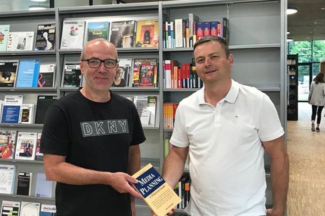 Christian Kieslinger, Bibliotheksleiter der FH St. Pölten und Markus Hartl