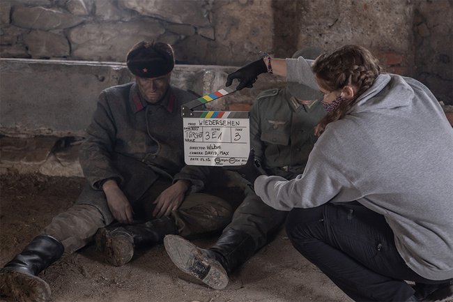 Auf dem Set von "Wiedersehen"