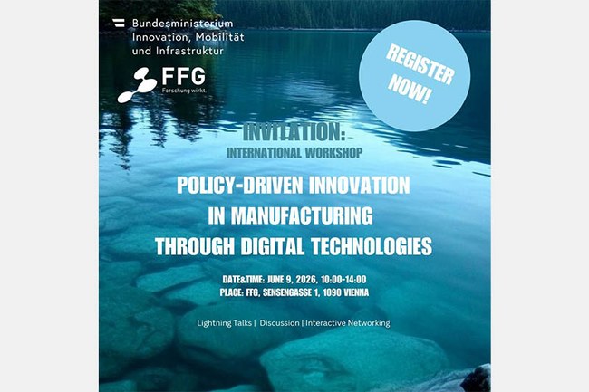 Internationaler Workshop der FFG mit Beitrag des Institute for Innovation Systems