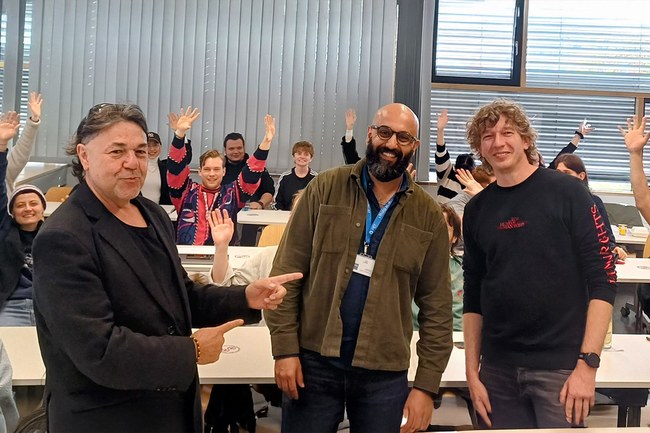 Alois Huber, Mohammed Khattab und André Höschele