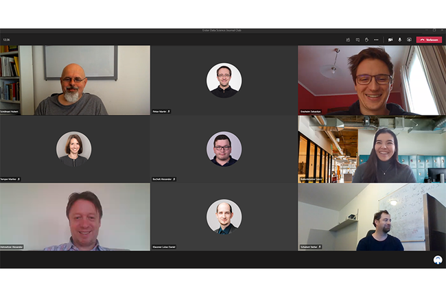 Screenshot des online Journal Club