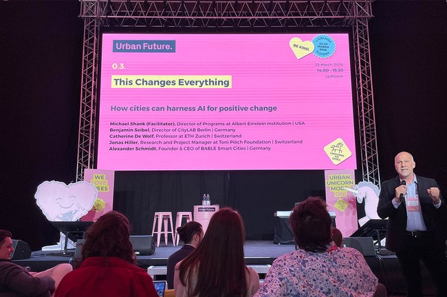 Studierende des Master-Studiengangs Digital Management & Sustainability zu Gast bei der internationalen Fachkonferenz für City-Changers in Ljubljana