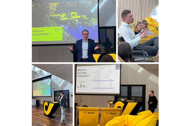 Studierende bei der IR Next Generation Summit vom Circle Investor Relations Austria im Headquarter der Österreichischen Post AG