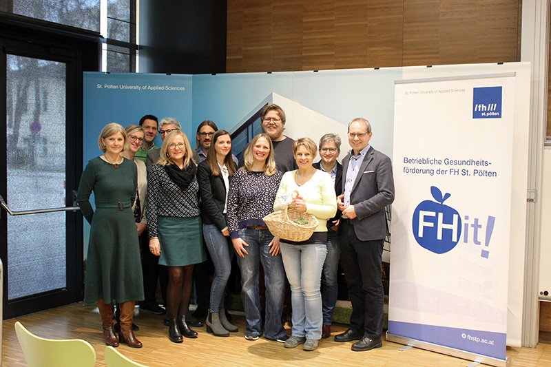 Das BGF-Team mit Geschäftsführer Gernot Kohl (ganz rechts) und Projektleiterin Gabriele Mörth (ganz links).