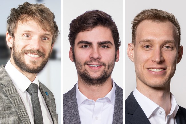 Brian Horsak, Djordje Slijepcevic und Bernhard Dumphart