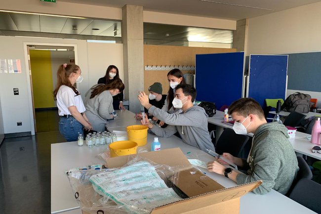 Hands-on Training im Lehrsaal