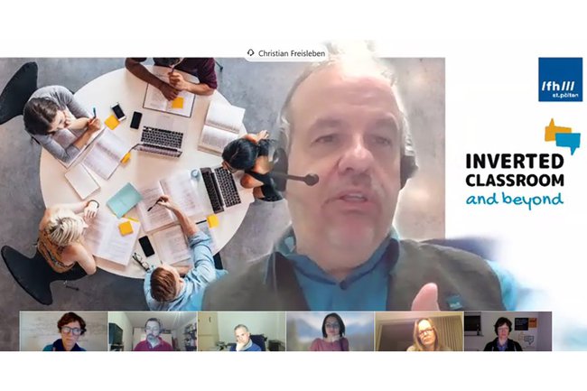 Christian F. Freisleben-Teutscher bei einem Vortrag