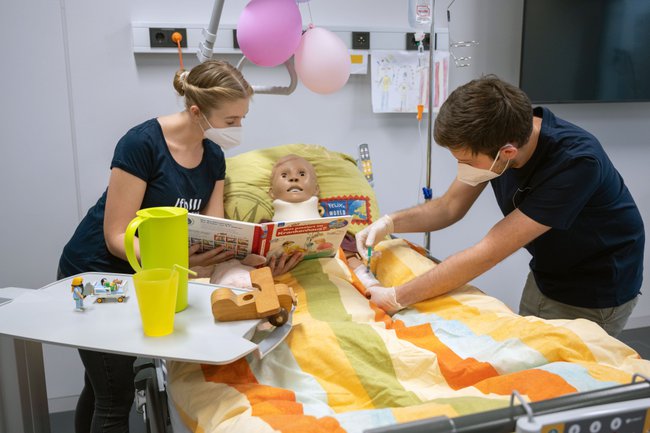 Studierende beim Shooting