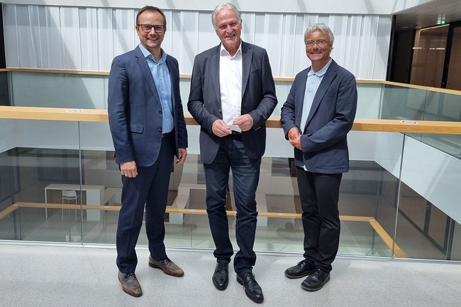 v. l. n. r.: Franz Fidler, Peter Moser, Hannes Raffaseder