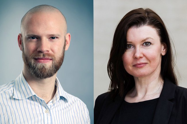 Marketingleiter Philip Hager von HAKA Küchen und Studiengangsleiterin Monika Kovarova-Simecek von der FH St. Pölten beauftragen Studierende mit der Entwicklung von Kommunikationskonzepten