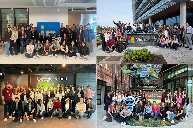 Marketing-Studierende auf Lernreise in Dublin