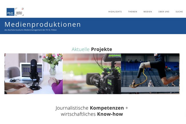 medienmachen.at im neuen Look