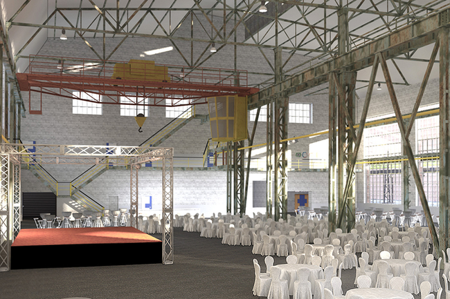 Entwurf einer Veranstaltungslocation und Ausstattung mit 3D CAD-Programm von Easyraum