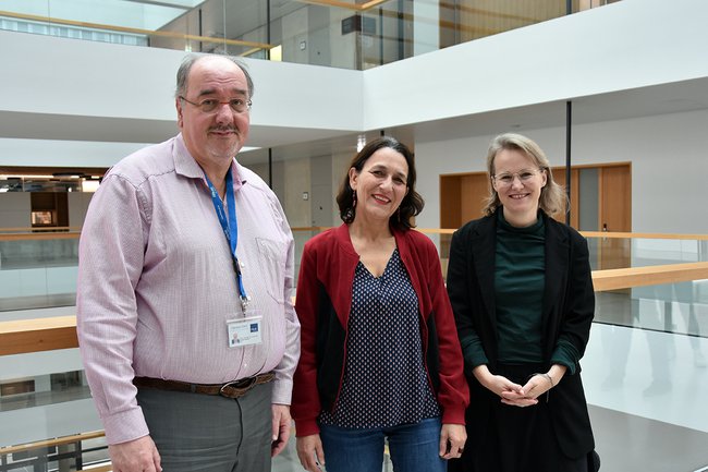 Christoph Redelsteiner, Christine Haselbacher und Christina Engel-Unterberger