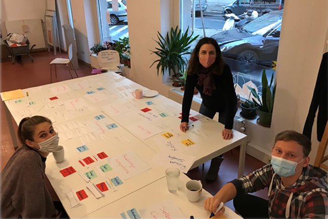 Studierende des Projekts Modelle der Peer-Arbeit