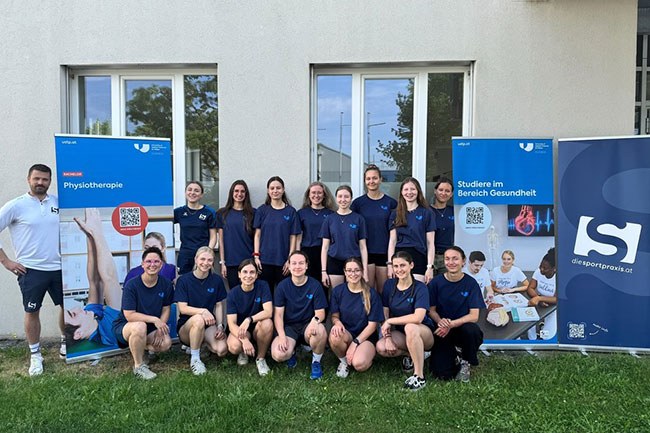 Physio-Studierende bei der Challenge St. Pölten