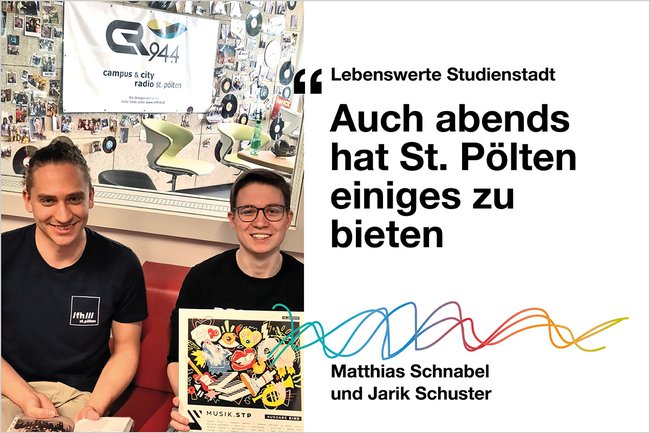 Lebenswerte Studienstadt: Auch abends hat St. Pölten einiges zu bieten