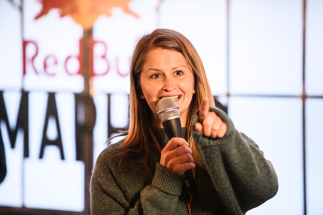 Eva Eder, Brand Managerin von Red Bull, zu Gast an der FH St. Pölten