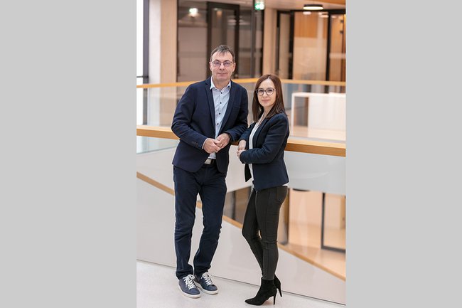 links: Johann Haag, rechts: Melisa Gafic