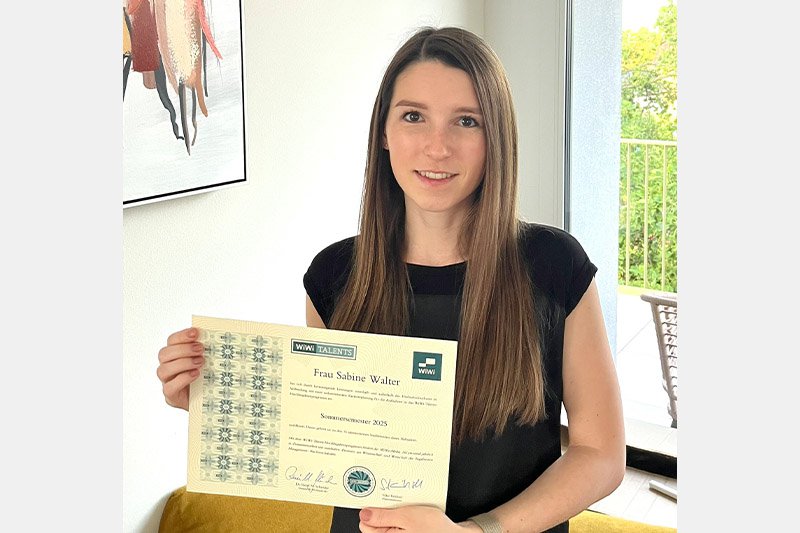 Sabine Walter als WiWi-Talent geehrt