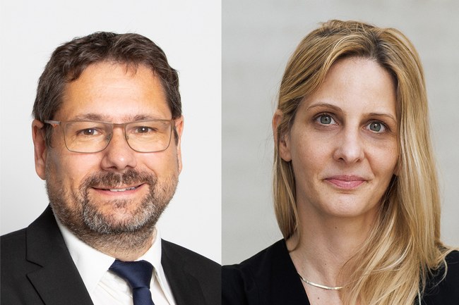 Studiengangsleiter Helmut Kammerzelt und Departmentleiterin Susanne Roiser (c) C. Mann, P. Rauchecker