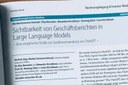 Sichtbarkeit von Geschäftsberichten in KI-Systemen