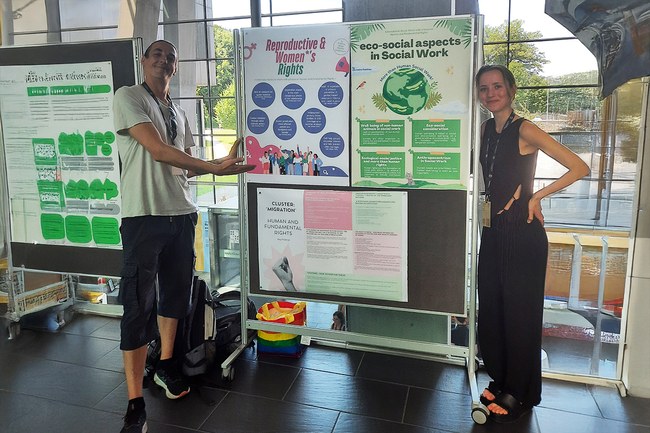 Posterpräsentation bei der European Conference Of Social Work Education in Salzburg