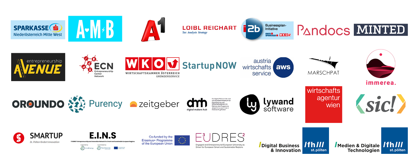 Logos Unternehmenspartner beim Forum Unternehmensgründung