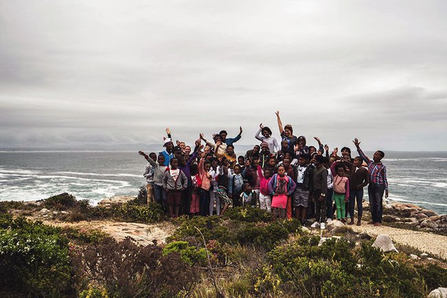 Mirijam Trenkwalder und Assunta Schermer bei ihrem Praktikum bei Kapstadt
