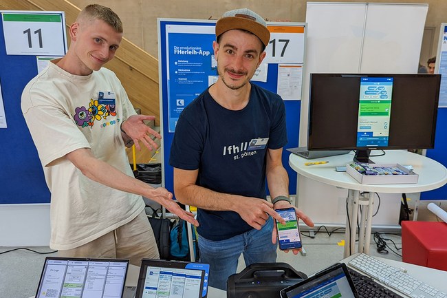 Studierendenprojekte vor dem Vorhang