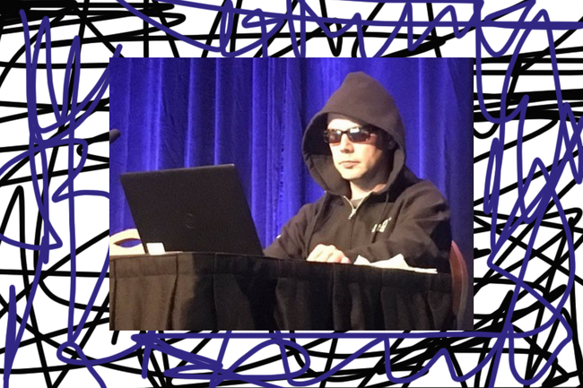 Thomas Brandstetter bei der Black Hat Konferenz