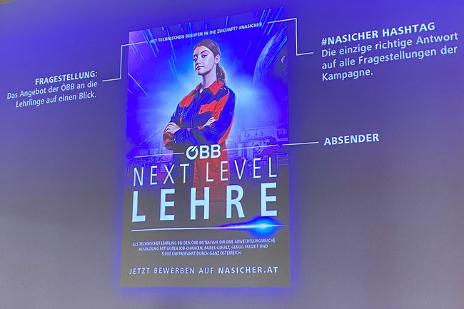 Kampagne „Next-Level-Lehre“ der ÖBB