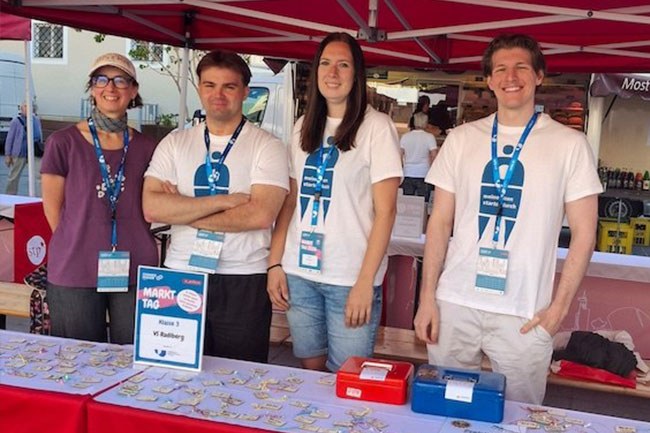 Changemakers Stand am Markt St. Pölten