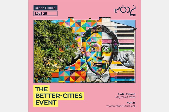 Studierende des Master-Studiengangs Digital Management & Sustainability unterwegs auf der Urban Future 2025