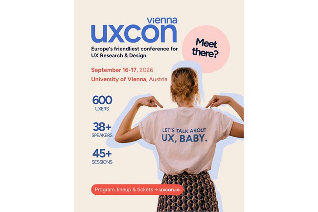 uxcon vienna 2026: USTP erneut Kooperationspartnerin