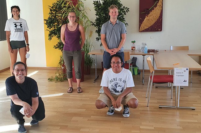 Das Studienteam bei der Messung Rabenstein (v.l.n.r): Valerie Sandhofer, Ingrid Blezinger, Hubert Gillesberger-Harringer, Anita Kidritsch, Rafael Grossauer