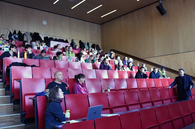 Teilnehmer*innen der Projektepräsentation