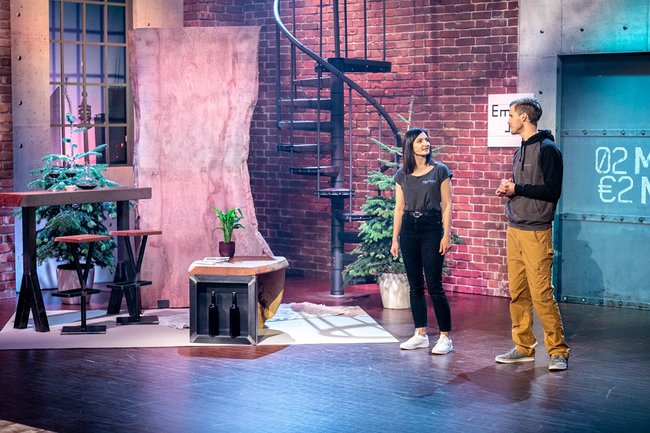 Sabrina Haas und Markus Jungwirth bei 2Minuten 2 Millionen web2Sabrina Haas und Markus Jungwirth (c)PULS 4_Gerry Frank.jpg.jpg