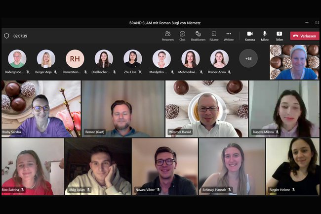 Marketingleiter von Heidi Chocolat, Roman Bugl, zu Gast beim BRAND SLAM an der FH St. Pölten