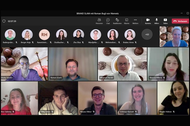 Marketingleiter von Heidi Chocolat, Roman Bugl, zu Gast beim BRAND SLAM an der FH St. Pölten