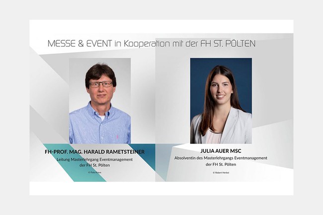 Das Fachmagazin Messe & Event veröffentlich regelmäßig Masterarbeiten aus dem Lehrgang Eventmanagement.
