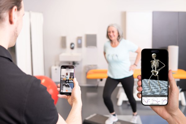 A person's movements are analyzed by the technology