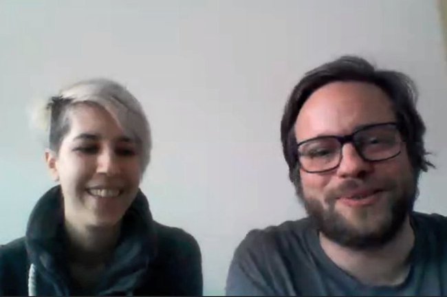 Startup team at the event